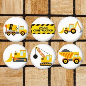 Construction Fridge Magnet Set Of 6 Metal Magnets For Home Office Kitchen School